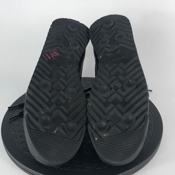 Puma Roma Black Leather Athletic Running Shoes 353572-17 Men’s Size 12 - Picture 10 of 12